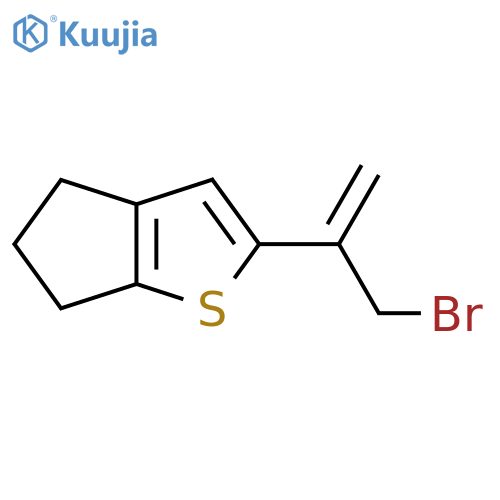 2-(3-bromoprop-1-en-2-yl)-4H,5H,6H-cyclopentabthiophene structure