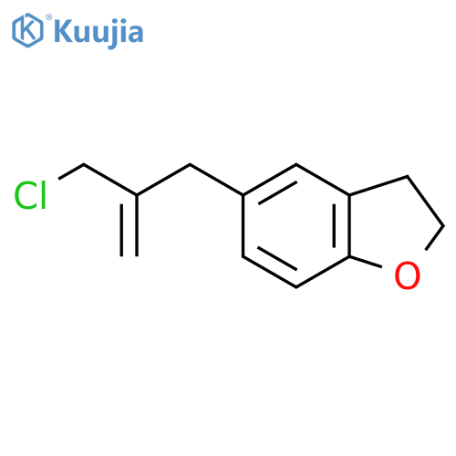 5-2-(chloromethyl)prop-2-en-1-yl-2,3-dihydro-1-benzofuran structure