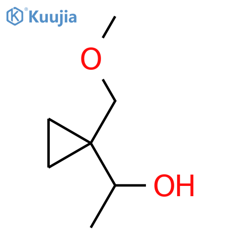 1-1-(methoxymethyl)cyclopropylethan-1-ol structure