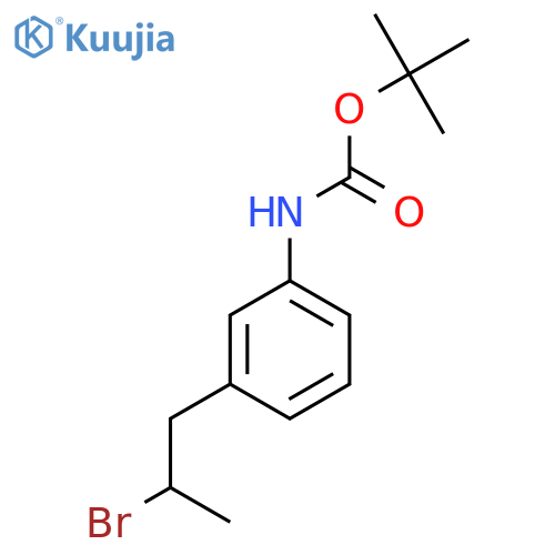 tert-butyl N-3-(2-bromopropyl)phenylcarbamate structure