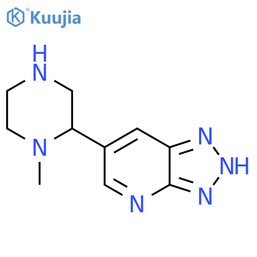 1-methyl-2-{3H-1,2,3triazolo4,5-bpyridin-6-yl}piperazine structure