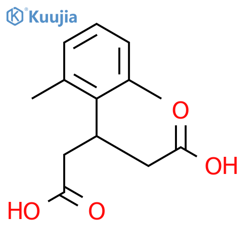 3-(2,6-dimethylphenyl)pentanedioic acid structure