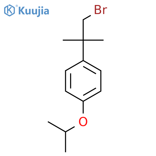 1-(1-bromo-2-methylpropan-2-yl)-4-(propan-2-yloxy)benzene structure