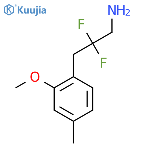 2,2-difluoro-3-(2-methoxy-4-methylphenyl)propan-1-amine structure