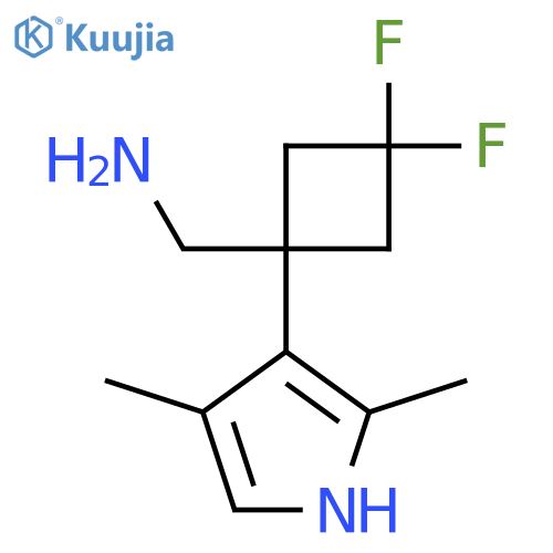 1-(2,4-dimethyl-1H-pyrrol-3-yl)-3,3-difluorocyclobutylmethanamine structure