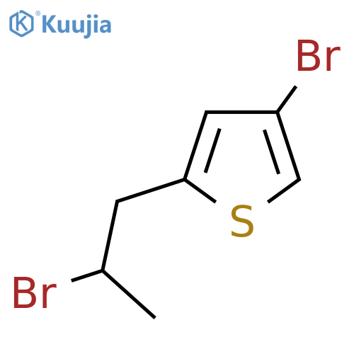 4-bromo-2-(2-bromopropyl)thiophene structure