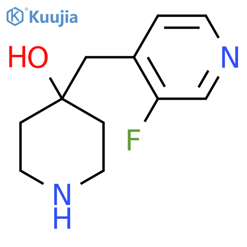 4-(3-fluoropyridin-4-yl)methylpiperidin-4-ol structure