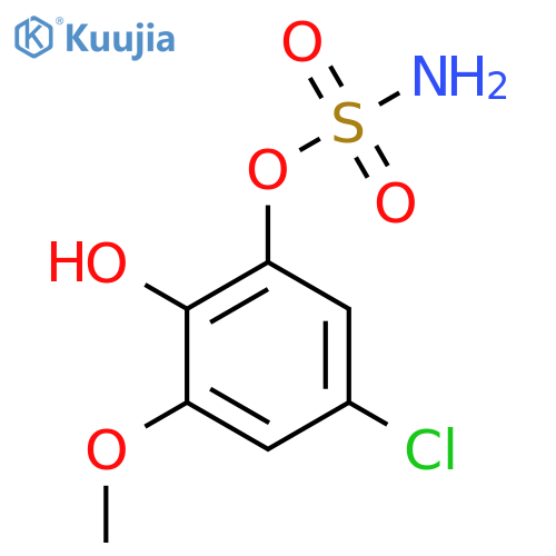 5-chloro-2-hydroxy-3-methoxyphenyl sulfamate structure
