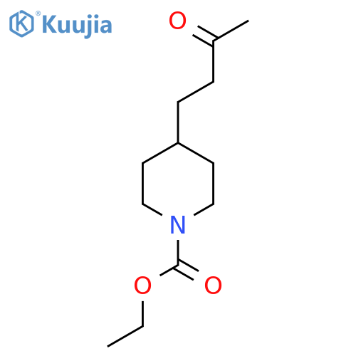 ethyl 4-(3-oxobutyl)piperidine-1-carboxylate structure