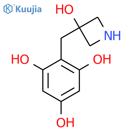 2-(3-hydroxyazetidin-3-yl)methylbenzene-1,3,5-triol structure