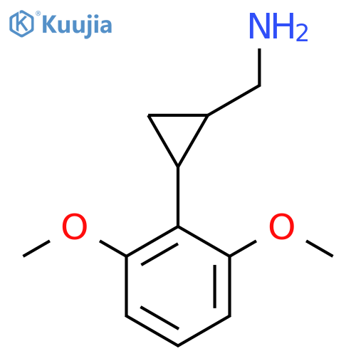 2-(2,6-dimethoxyphenyl)cyclopropylmethanamine structure