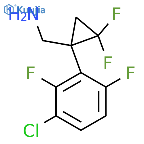 1-(3-chloro-2,6-difluorophenyl)-2,2-difluorocyclopropylmethanamine structure