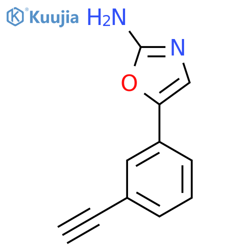 5-(3-ethynylphenyl)-1,3-oxazol-2-amine structure
