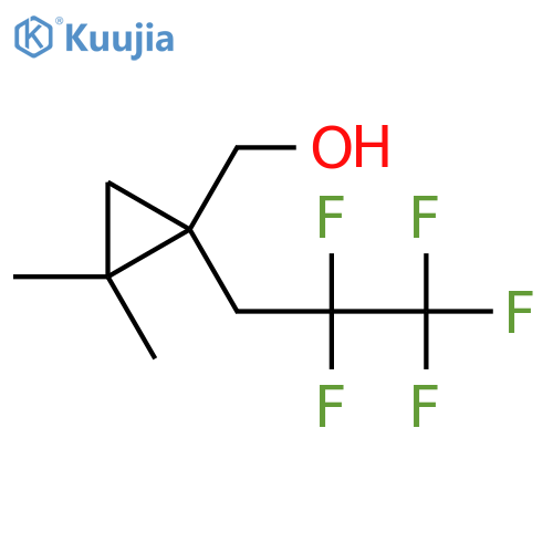 2,2-dimethyl-1-(2,2,3,3,3-pentafluoropropyl)cyclopropylmethanol structure