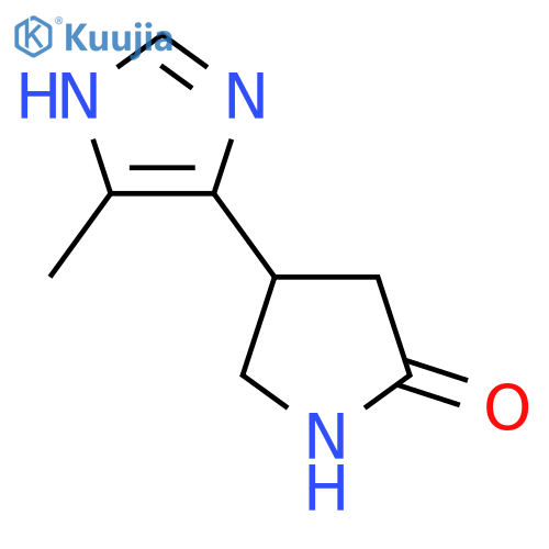 4-(4-methyl-1H-imidazol-5-yl)pyrrolidin-2-one structure