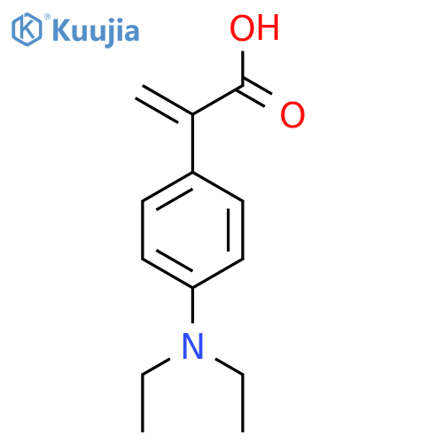 2-4-(diethylamino)phenylprop-2-enoic acid structure