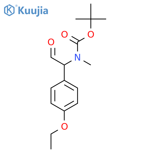 tert-butyl N-1-(4-ethoxyphenyl)-2-oxoethyl-N-methylcarbamate structure