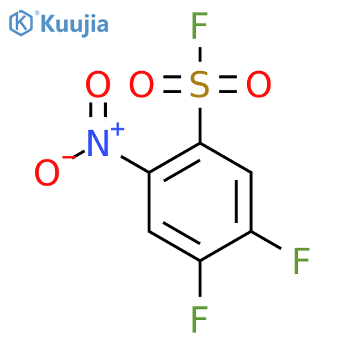 4,5-difluoro-2-nitrobenzene-1-sulfonyl fluoride structure