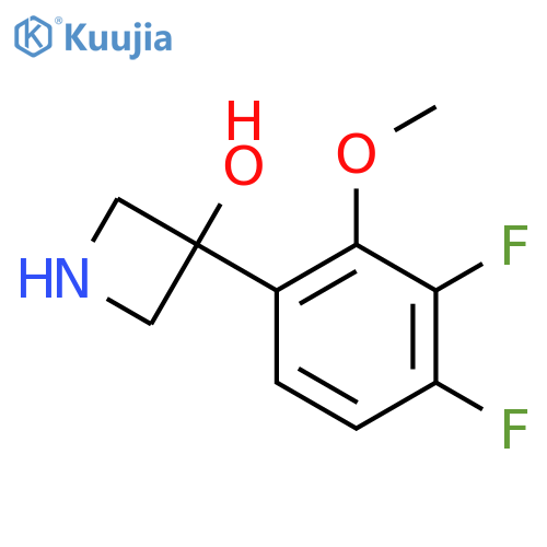 3-(3,4-difluoro-2-methoxyphenyl)azetidin-3-ol structure