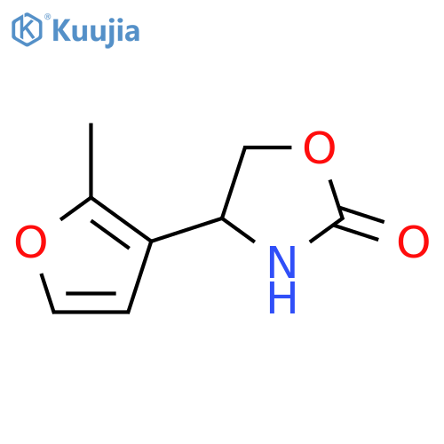 4-(2-methylfuran-3-yl)-1,3-oxazolidin-2-one structure