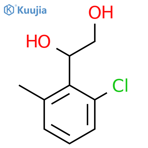 1-(2-chloro-6-methylphenyl)ethane-1,2-diol structure