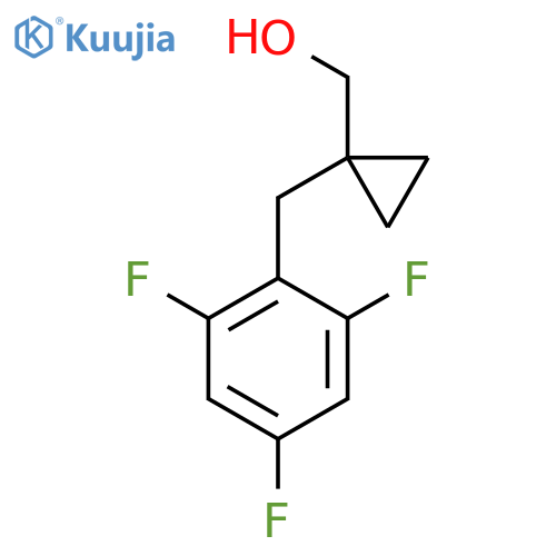 {1-(2,4,6-trifluorophenyl)methylcyclopropyl}methanol structure