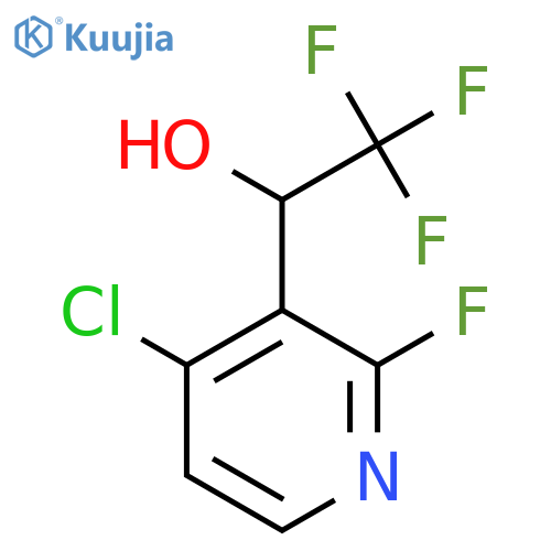 1-(4-chloro-2-fluoropyridin-3-yl)-2,2,2-trifluoroethan-1-ol structure