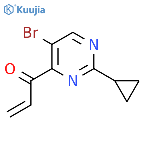 1-(5-Bromo-2-cyclopropylpyrimidin-4-yl)prop-2-en-1-one structure