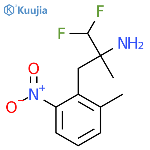 1,1-difluoro-2-methyl-3-(2-methyl-6-nitrophenyl)propan-2-amine structure