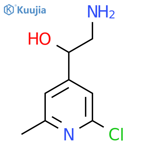 2-amino-1-(2-chloro-6-methylpyridin-4-yl)ethan-1-ol structure