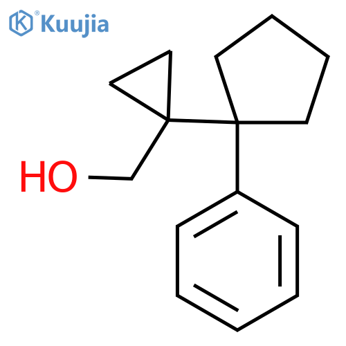 1-(1-phenylcyclopentyl)cyclopropylmethanol structure