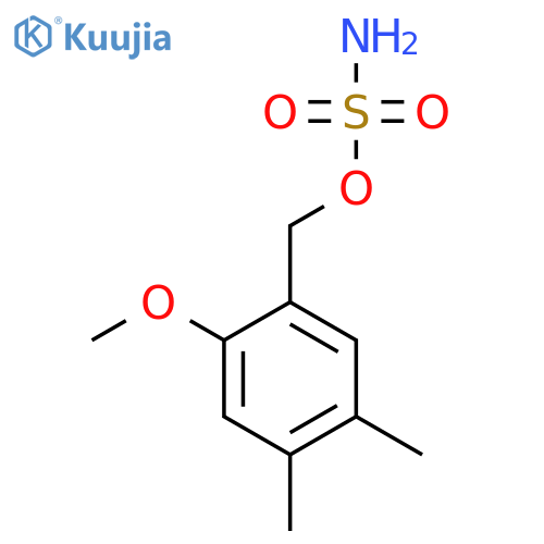 (2-Methoxy-4,5-dimethylphenyl)methyl sulfamate structure