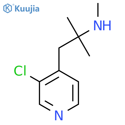 1-(3-chloropyridin-4-yl)-2-methylpropan-2-yl(methyl)amine structure