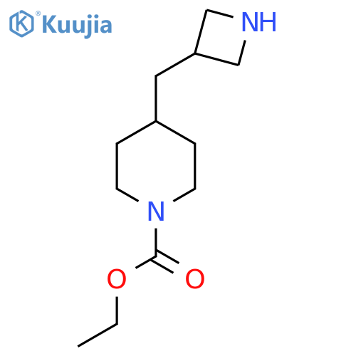 ethyl 4-(azetidin-3-yl)methylpiperidine-1-carboxylate structure