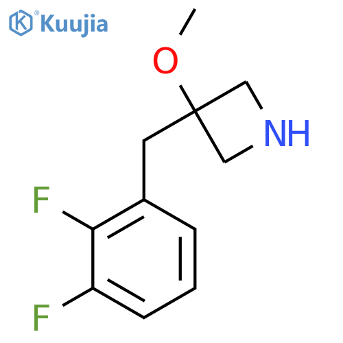 3-(2,3-difluorophenyl)methyl-3-methoxyazetidine structure