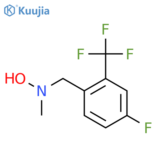 N-{4-fluoro-2-(trifluoromethyl)phenylmethyl}-N-methylhydroxylamine structure