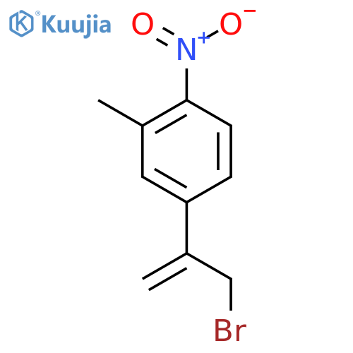 4-(3-bromoprop-1-en-2-yl)-2-methyl-1-nitrobenzene structure