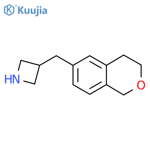 3-(3,4-dihydro-1H-2-benzopyran-6-yl)methylazetidine structure