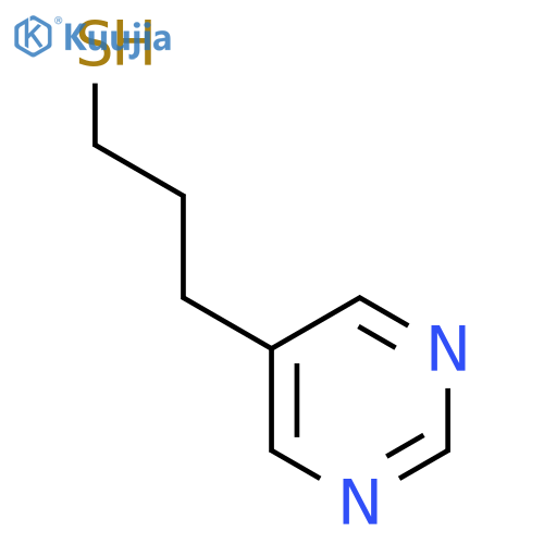 3-(pyrimidin-5-yl)propane-1-thiol structure