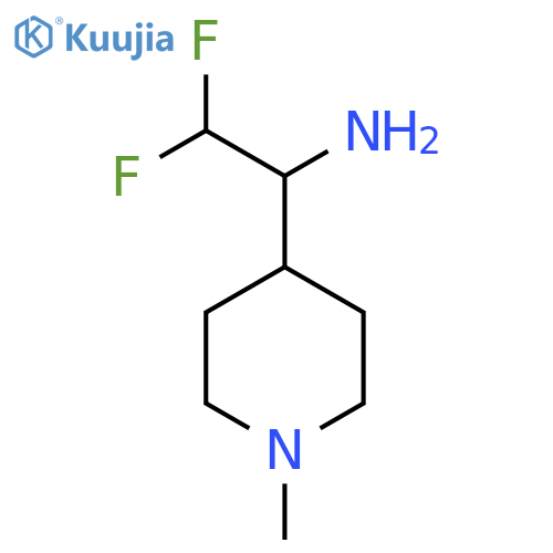 2,2-difluoro-1-(1-methylpiperidin-4-yl)ethan-1-amine structure