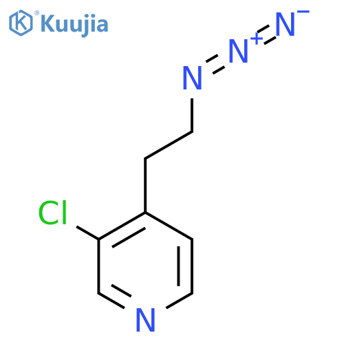 4-(2-azidoethyl)-3-chloropyridine structure