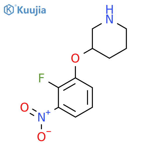 3-(2-fluoro-3-nitrophenoxy)piperidine structure