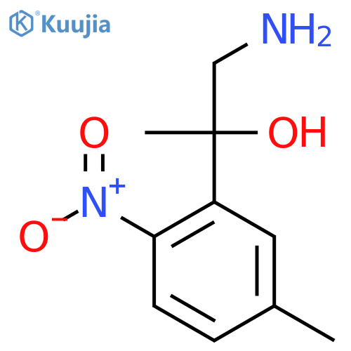 1-amino-2-(5-methyl-2-nitrophenyl)propan-2-ol structure