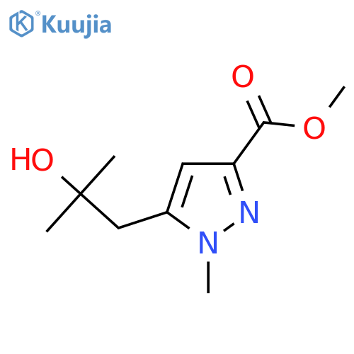 methyl 5-(2-hydroxy-2-methylpropyl)-1-methyl-1H-pyrazole-3-carboxylate structure