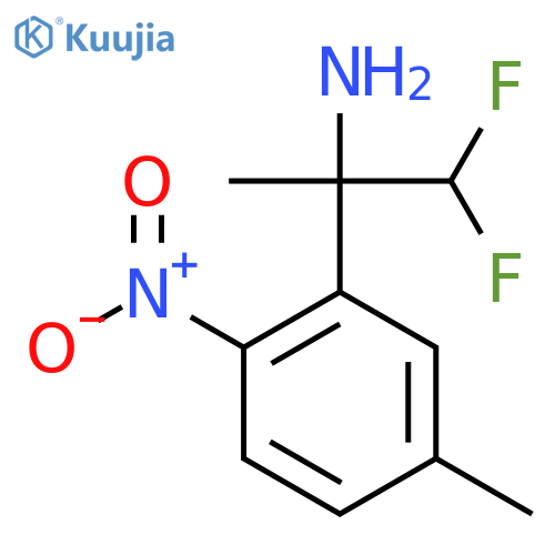 1,1-difluoro-2-(5-methyl-2-nitrophenyl)propan-2-amine structure