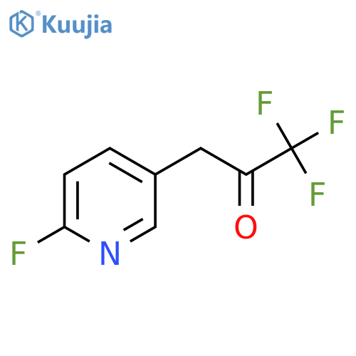 1,1,1-trifluoro-3-(6-fluoropyridin-3-yl)propan-2-one structure