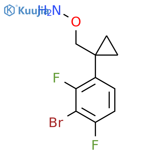 O-{1-(3-bromo-2,4-difluorophenyl)cyclopropylmethyl}hydroxylamine structure