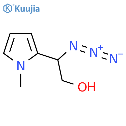 2-azido-2-(1-methyl-1H-pyrrol-2-yl)ethan-1-ol structure