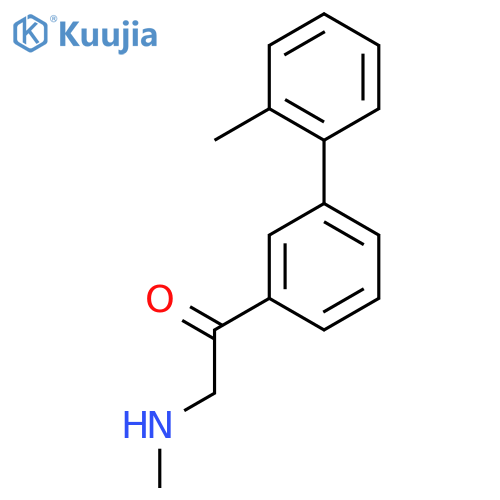 2-(methylamino)-1-3-(2-methylphenyl)phenylethan-1-one structure