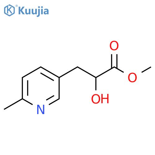 Methyl 2-hydroxy-3-(6-methylpyridin-3-yl)propanoate structure